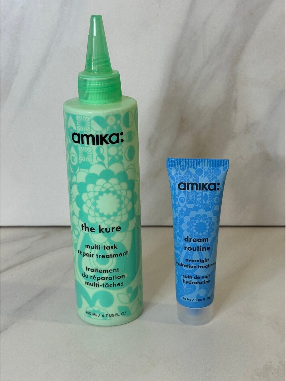 amika the kure and dream routine repair and hydration treatment set 7.7 fl. oz
